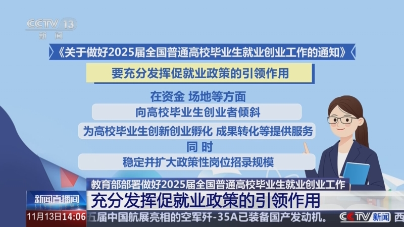教育部部署开展2025届高校毕业生“春季促就业攻坚行动”